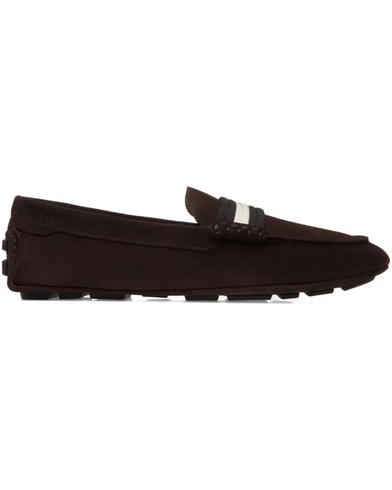 Bally Kerbs Driver Loafer aus Wildleder - Braun Braun