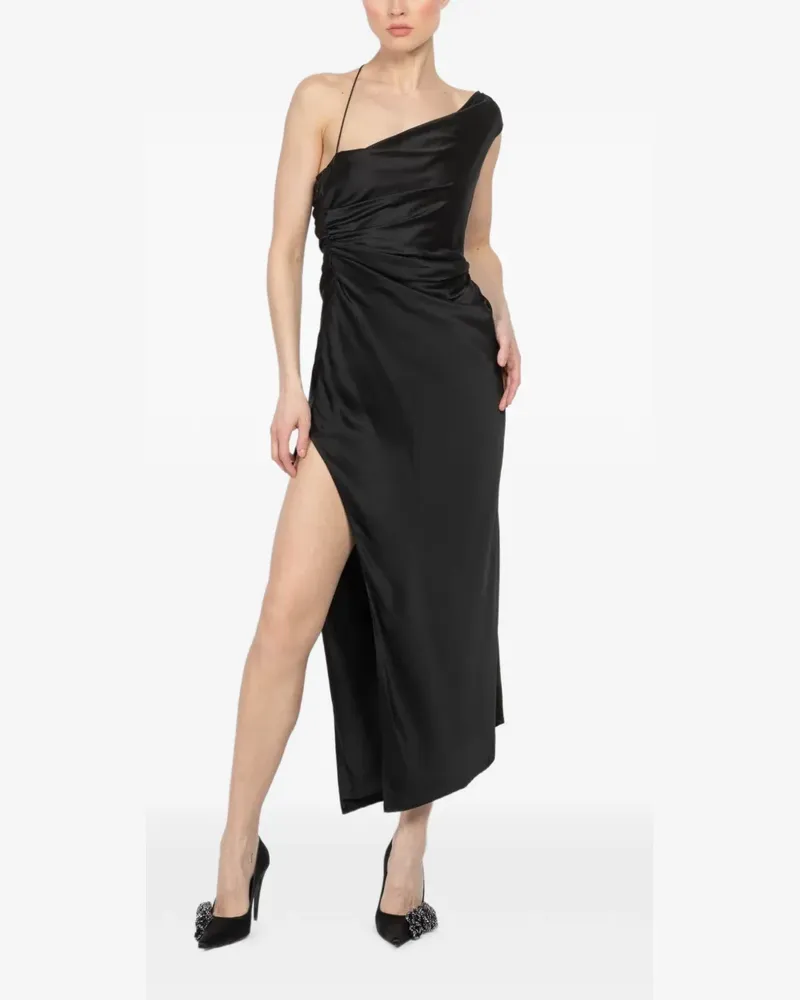 The Sei asymmetric midi dress - Schwarz Schwarz