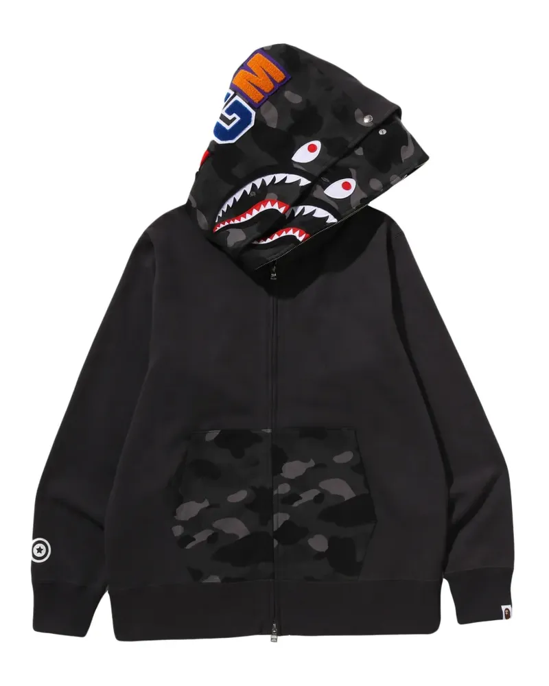 BAPE Color Camo Shark full-zip hoodie - Schwarz Schwarz