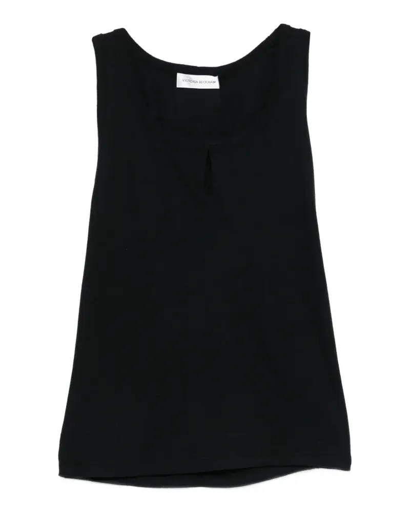 Victoria Beckham pleated-back tank top - Schwarz Schwarz