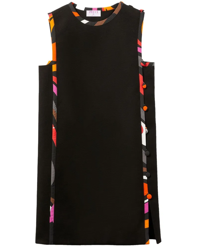 Emilio Pucci Minikleid mit Print Schwarz