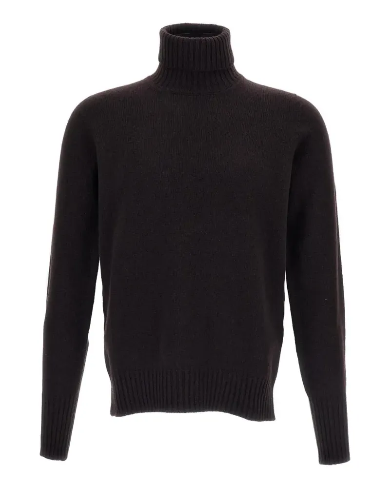 Drumohr  Gestrickter Rollkragenpullover - Braun Braun