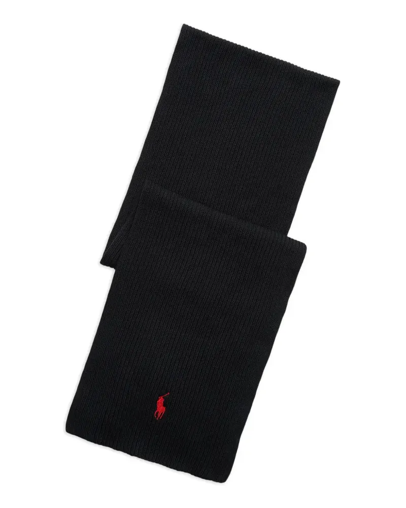 Ralph Lauren Gerippter Schal - Schwarz Schwarz