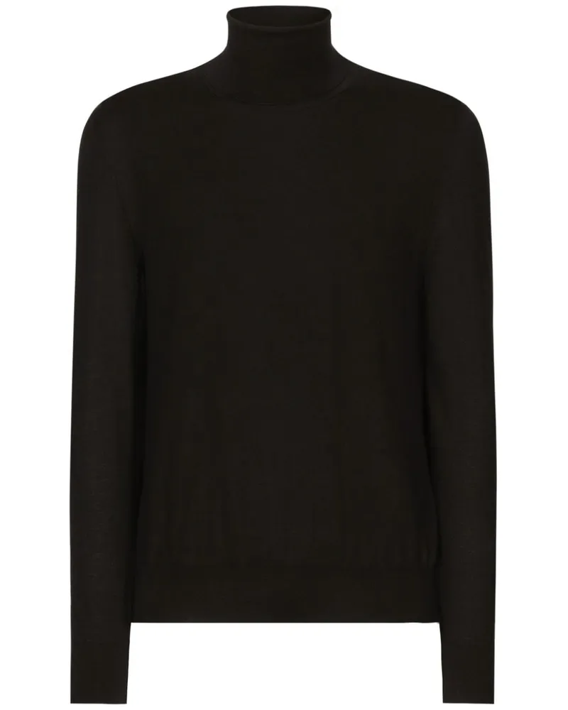 Dolce & Gabbana Pullover mit Rollkragen - Schwarz Schwarz