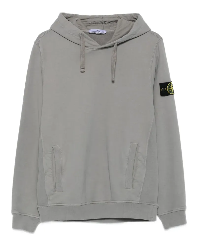Stone Island Hoodie mit eingefasster Tasche - Grau Grau