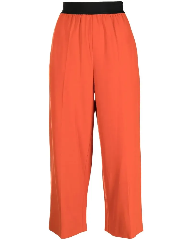 Stella McCartney Gerade Cropped-Hose - Orange Orange