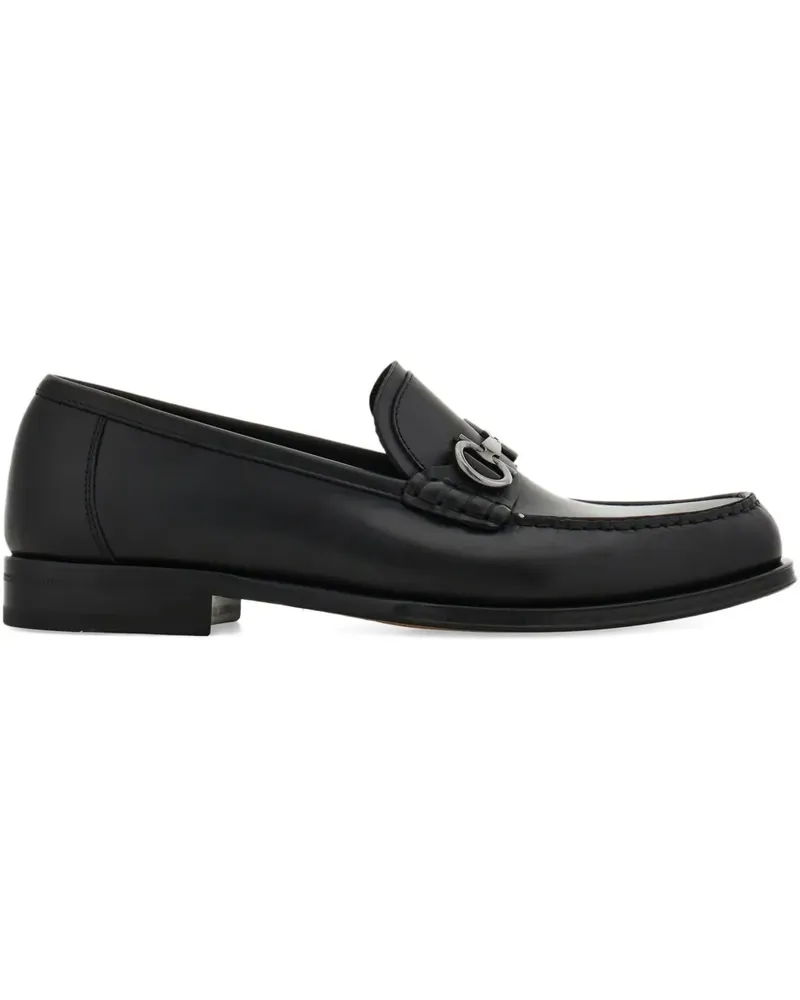 Ferragamo Loafer mit Gancini-Spange - Schwarz Schwarz