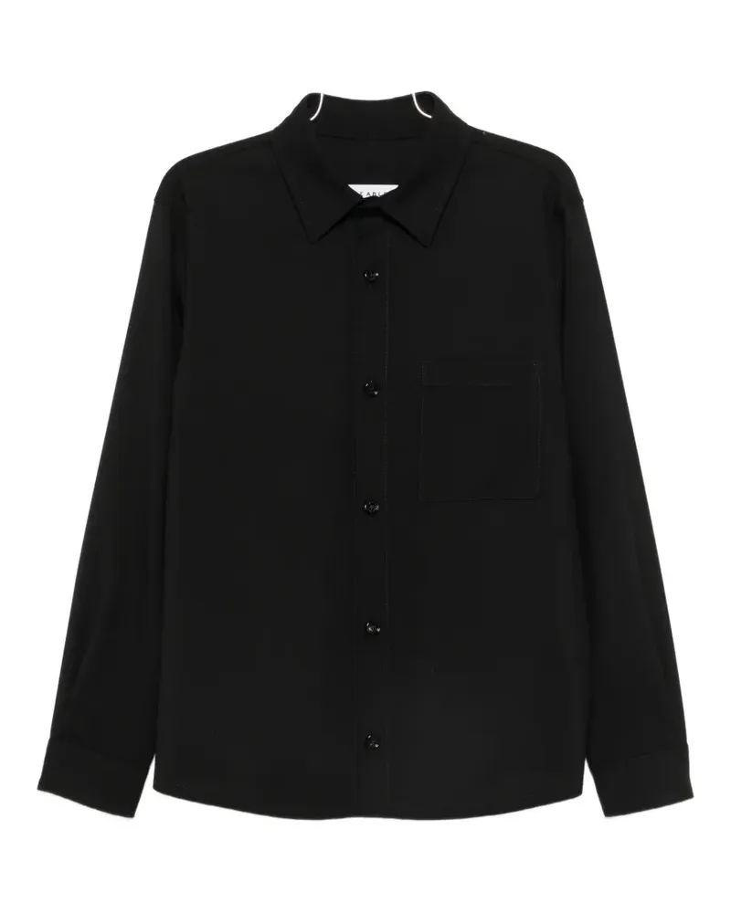 Be Able long-sleeve button-up shirt - Schwarz Schwarz