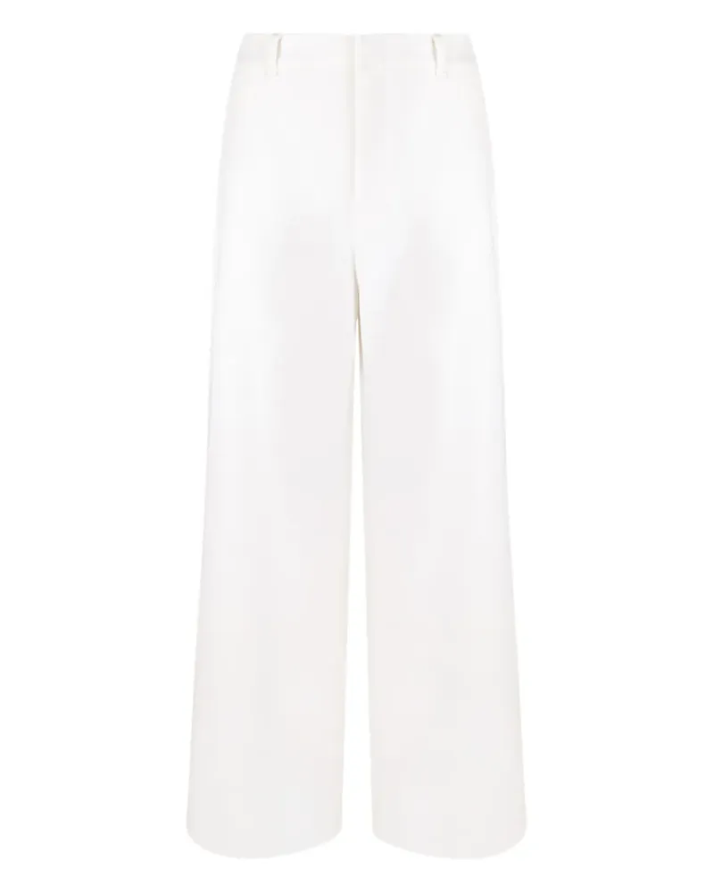 Max Mara Max Mara Hose mit Gürtelschlaufen - Weiß Weiß