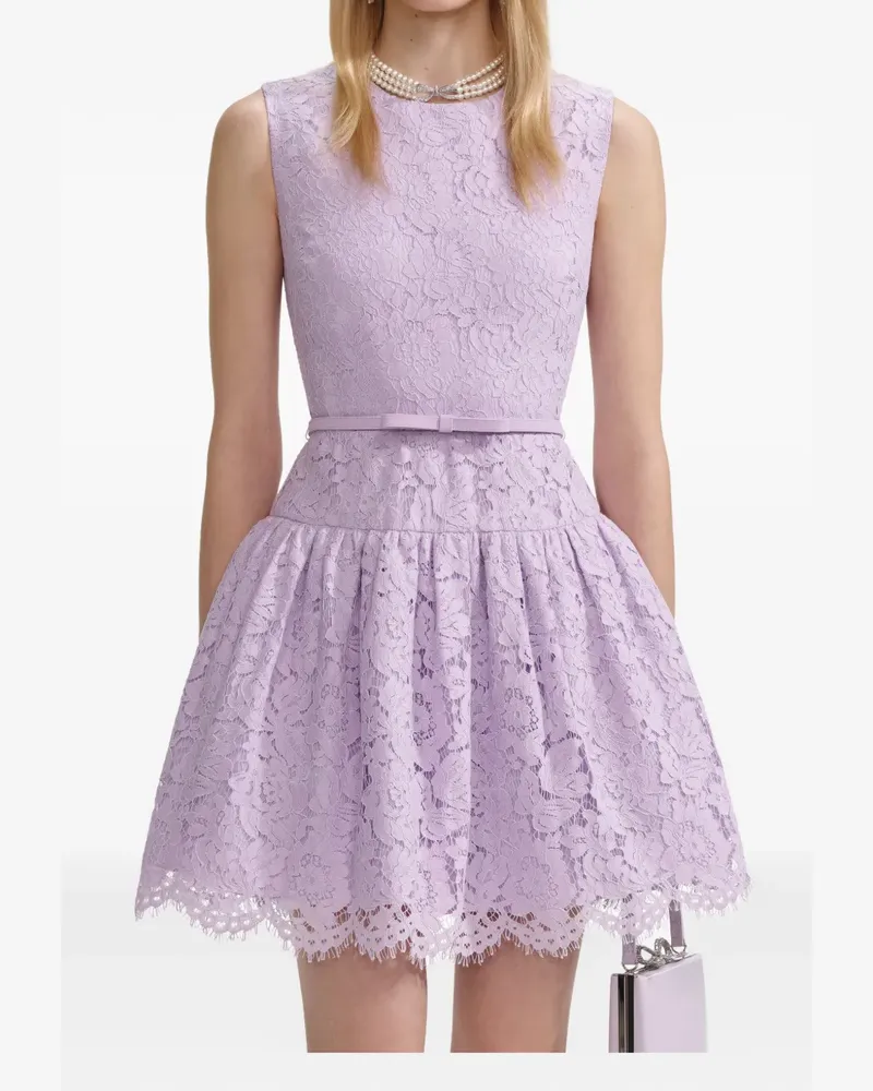 Self-Portrait Besticktes Kleid - Violett Violett