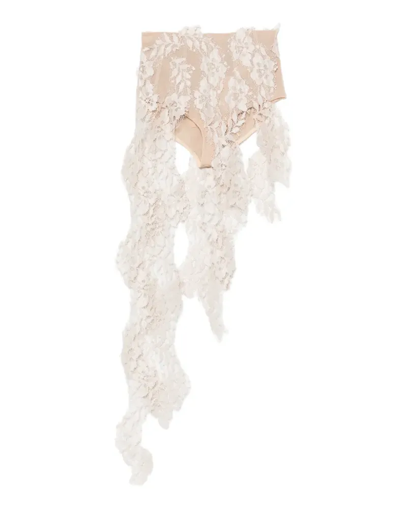 Giuseppe di Morabito lace mini shorts - Nude Nude