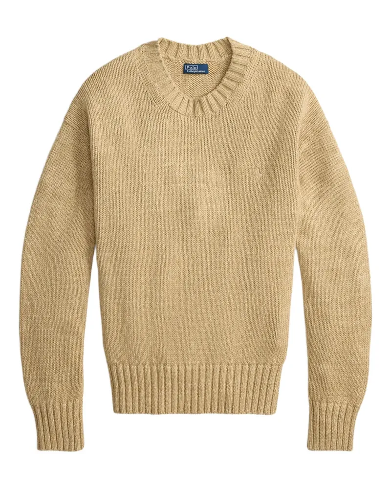 Ralph Lauren Pullover mit Polo Pony - Nude Nude