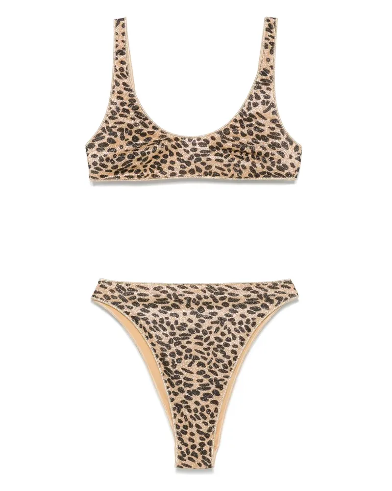 Oséree Bikini mit Leoparden-Print - Braun Braun