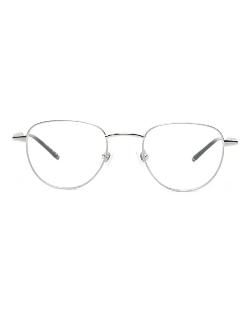 Montblanc Brille mit rundem Gestell - Silber Silber