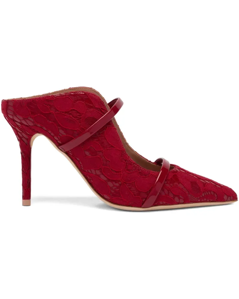 Malone Souliers Maureen Mules mit Spitze 85mm - RED Red