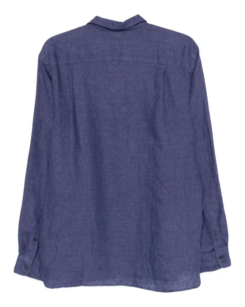 Dell'oglio Langärmeliges Poloshirt - Blau Blau