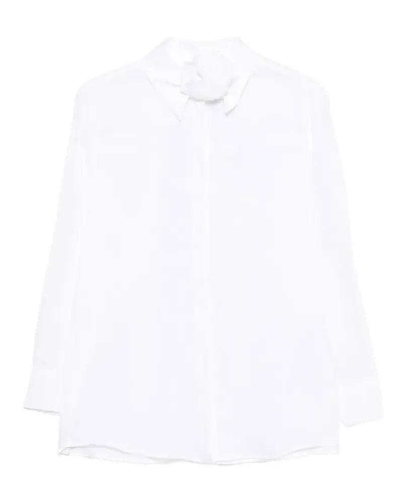 MARELLA Editore flower-embellishment shirt set (set of two) - Weiß Weiß