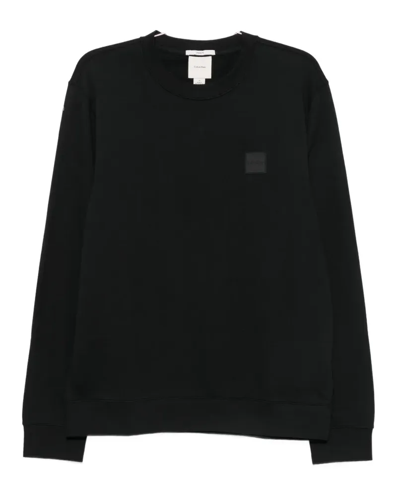 Calvin Klein logo-patch sweater - Schwarz Schwarz