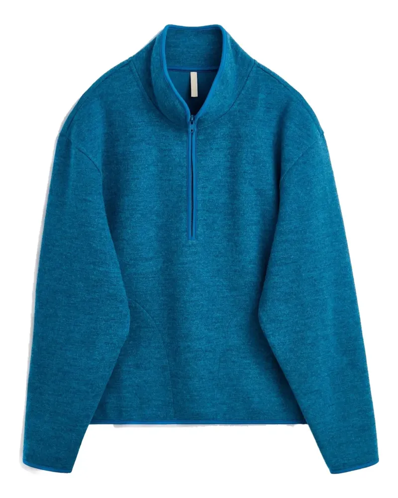 Sunflower half-zip wool sweatshirt - Blau Blau
