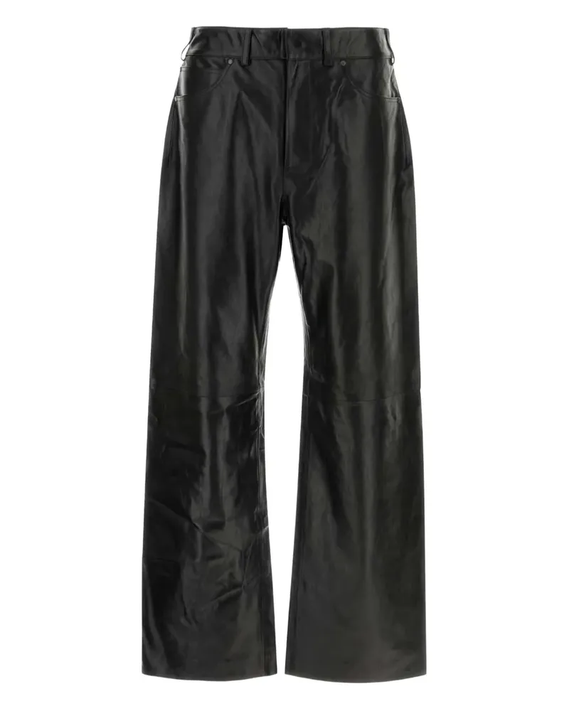 Entire Studios Hose aus Leder - Schwarz Schwarz