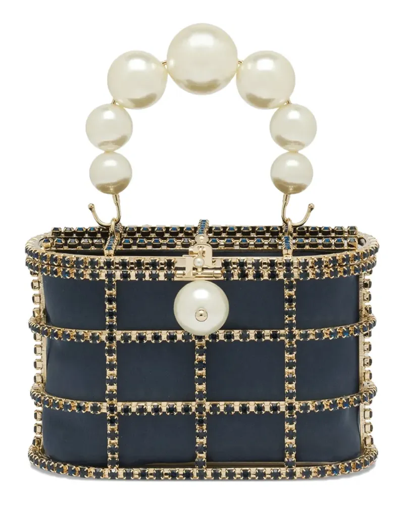 Rosantica Mini Holli Blue pearl-embellished mini bag - Blau Blau