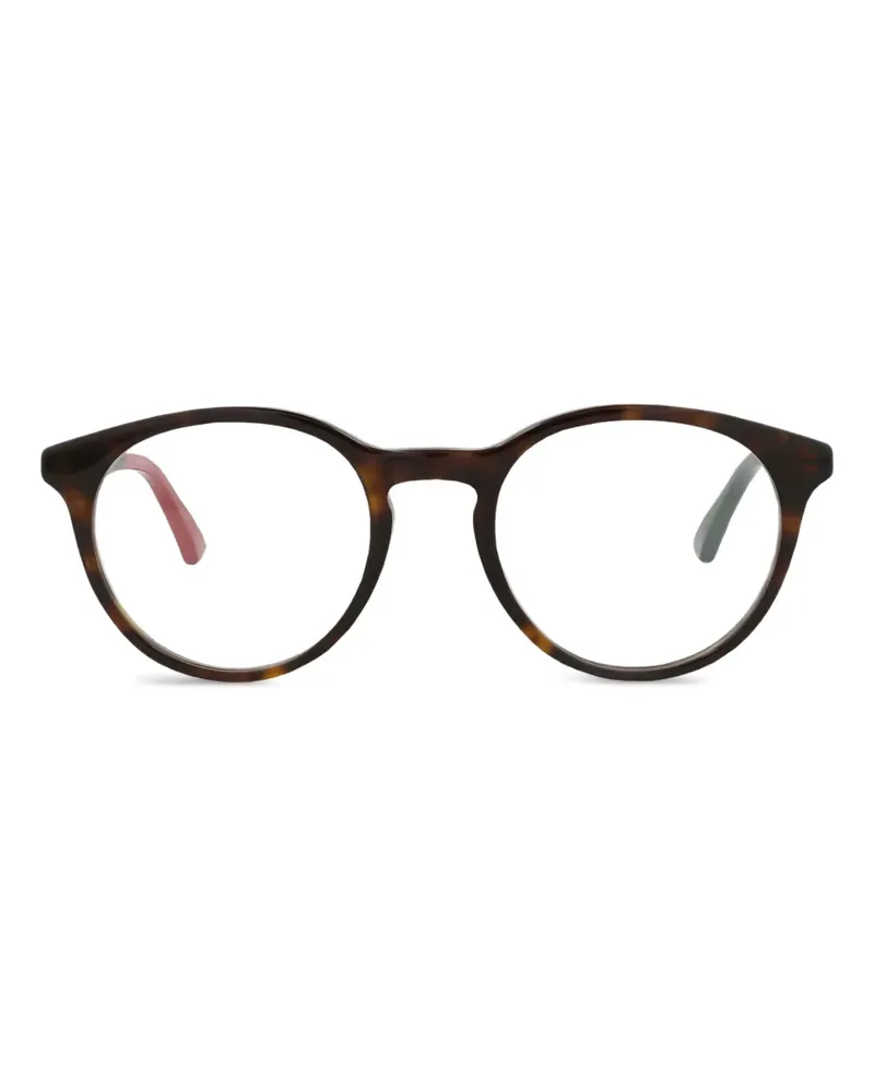 Gucci Brille mit rundem Gestell - Braun Braun