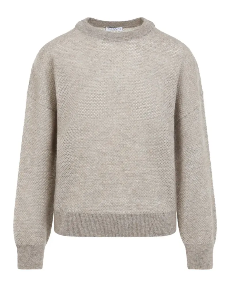 Brunello Cucinelli open-knit sweater - Nude Nude