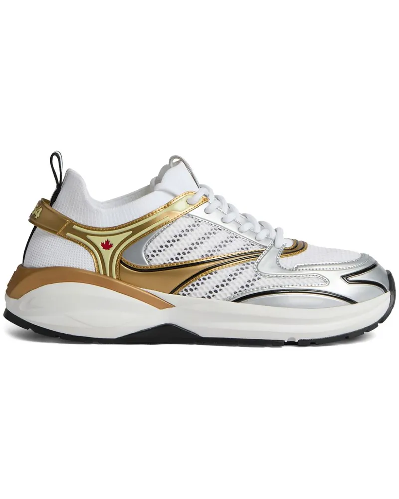 Dsquared2 Dash Sneakers mit Mesh-Einsätzen - Weiß Weiß