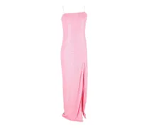 Pailletten-Maxikleid mit Seitenschlitz - Rosa