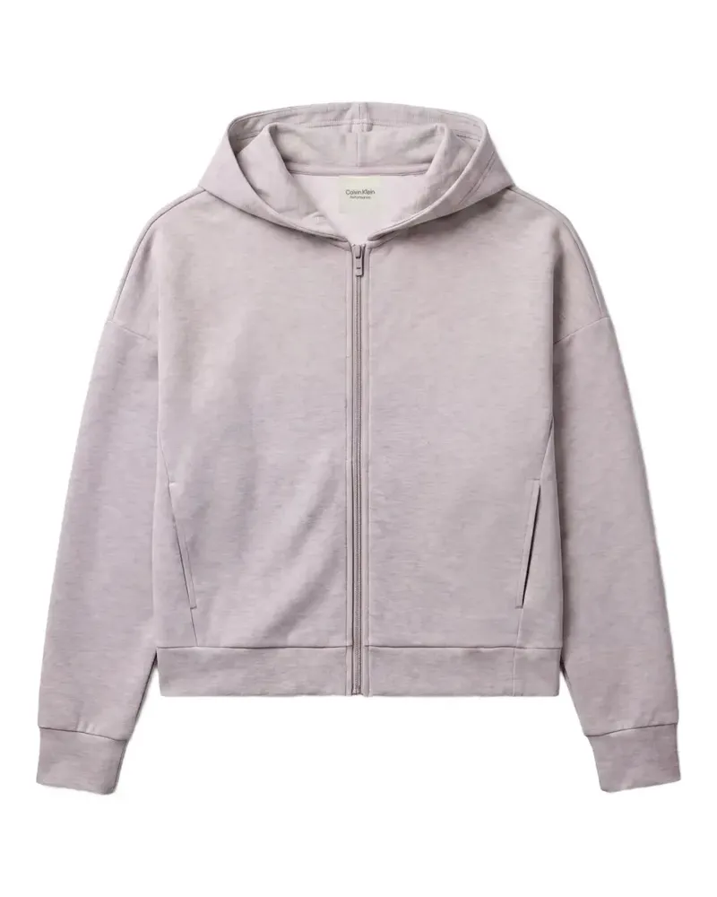 Calvin Klein Kapuzenjacke mit Logo-Stickerei - Grau Grau