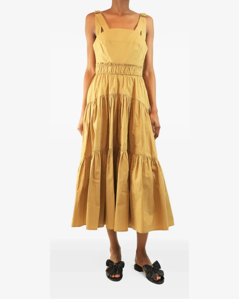 Proenza Schouler Gestuftes Midikleid - Nude Nude