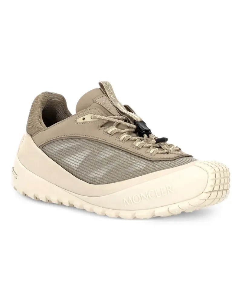 Moncler leather upper sneakers - Grau Grau