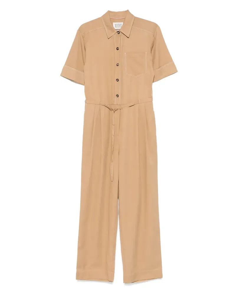 Scotch&Soda Jumpsuit aus Gabardine - Braun Braun