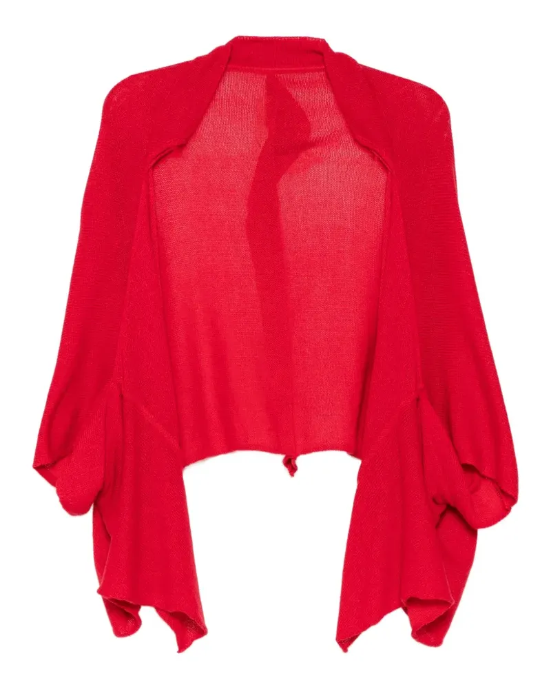 Yohji Yamamoto Drapierter Cardigan - Rot Rot