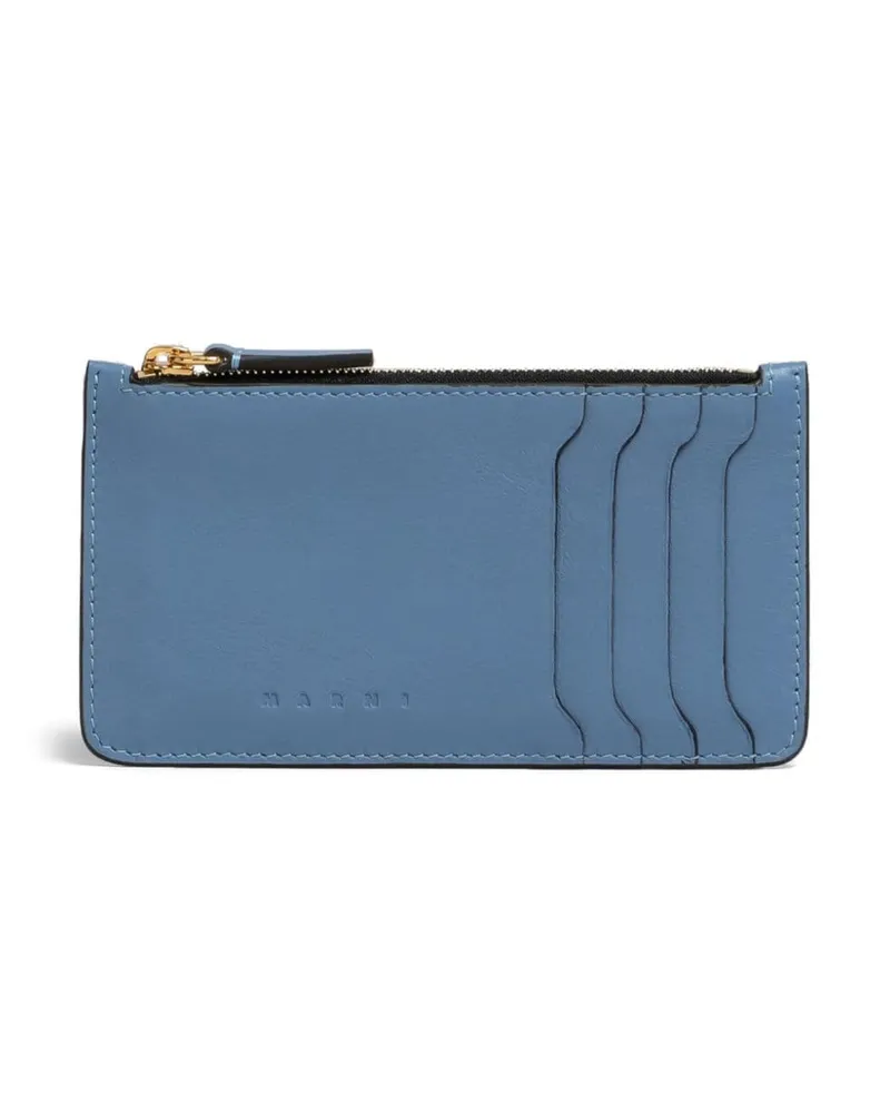 Marni Kartenetui mit Reißverschluss - Blau Blau