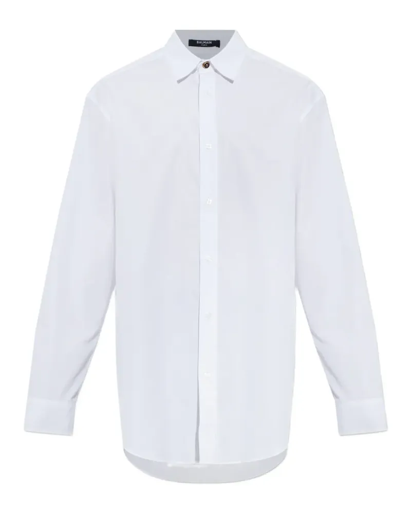 Balmain lion-head button shirt - Weiß Weiß