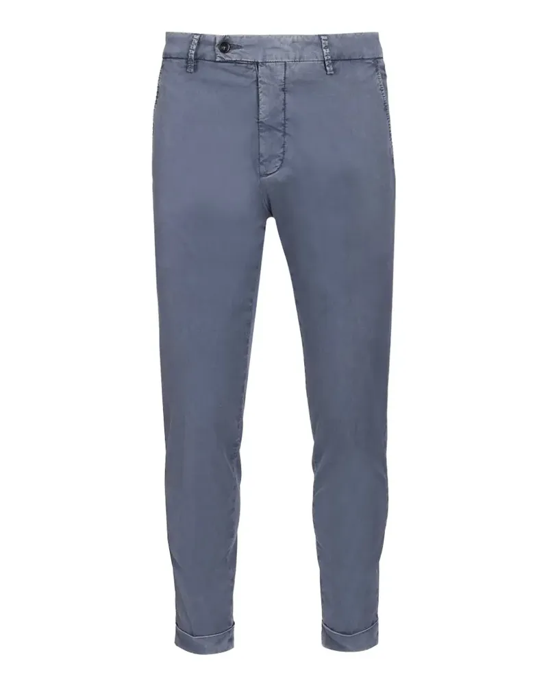 Al Duca D’Aosta 1902 garment-dyed chino trousers - Blau Blau