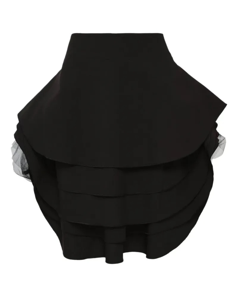 Comme des Garçons Tüllrock im Layering-Look - Schwarz Schwarz