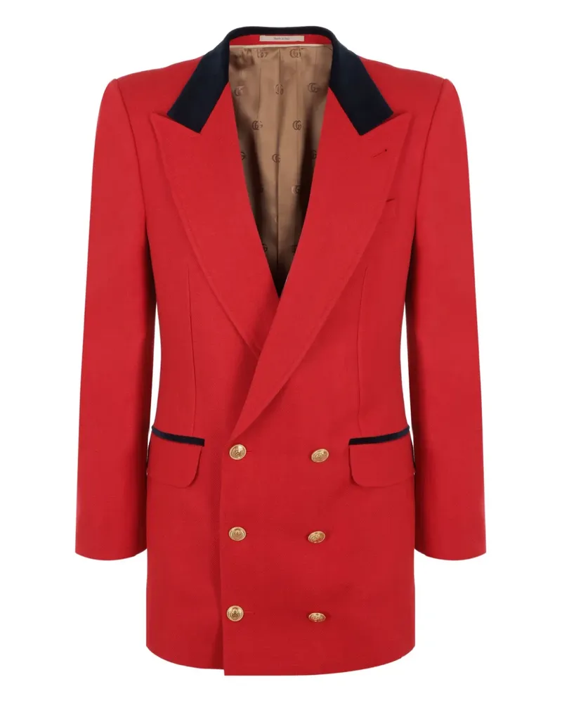 Gucci Doppelreihiges Sakko - Rot Rot