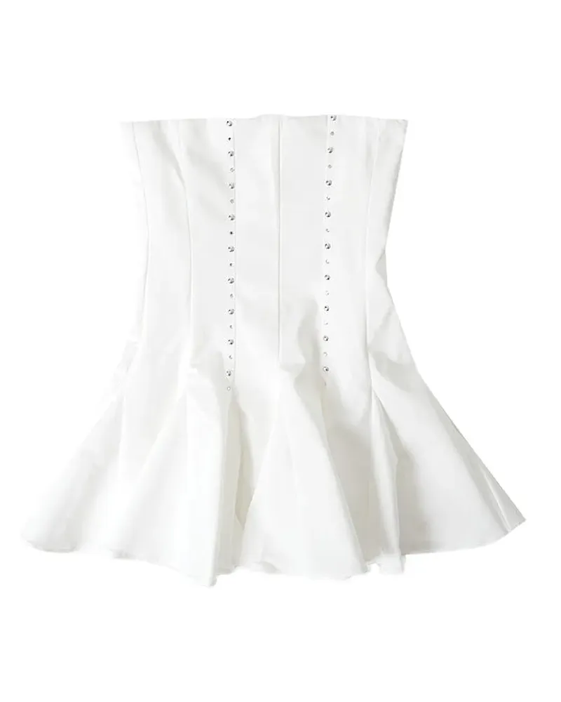 GIMAGUAS Williams studded mini dress - Weiß Weiß