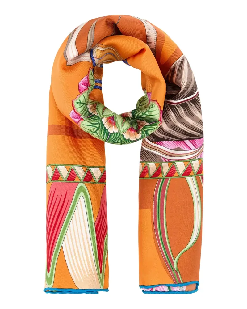 Ferragamo Schal aus Seide - Orange Orange
