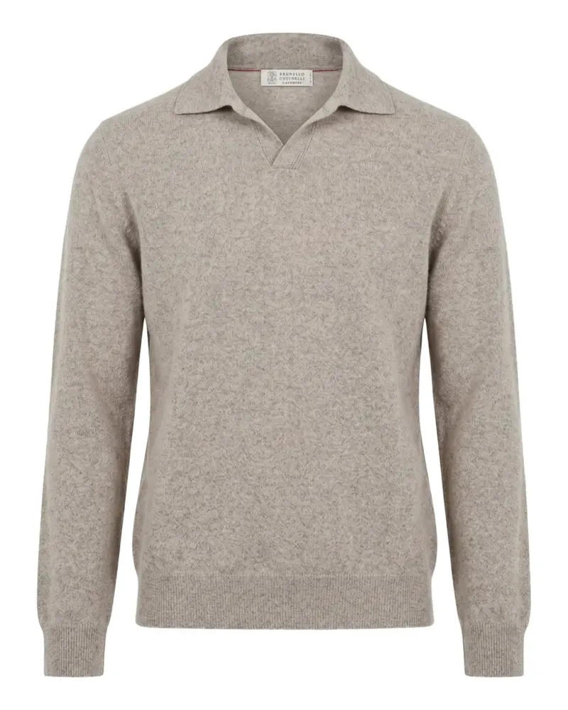 Brunello Cucinelli polo-neck sweater - Nude Nude