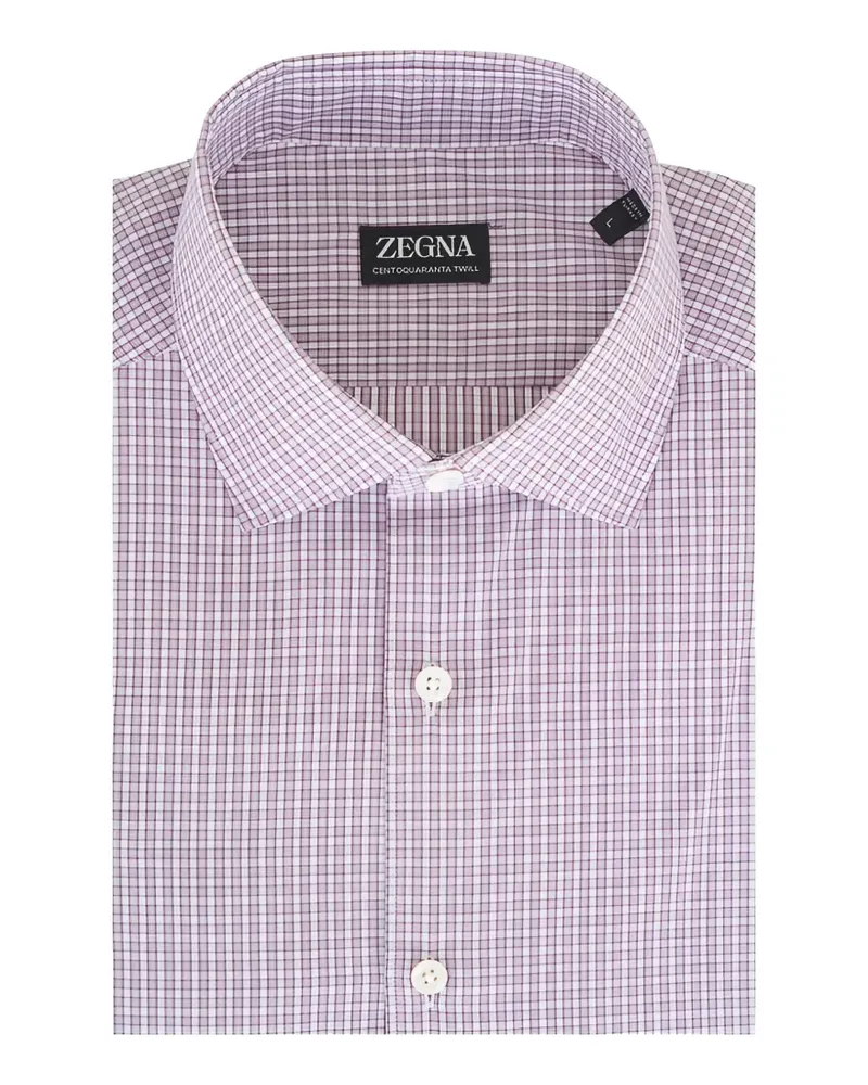Ermenegildo Zegna Kariertes Hemd - Rosa Rosa