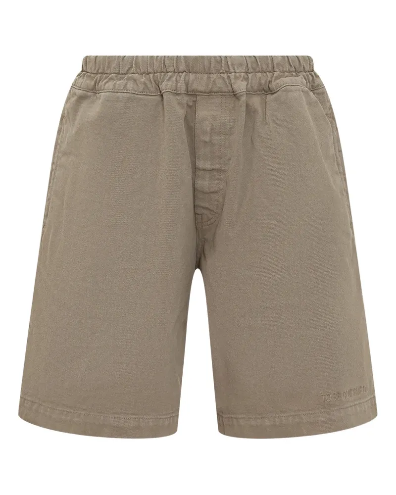 14BROS Shorts mit Stretchbund - Nude Nude