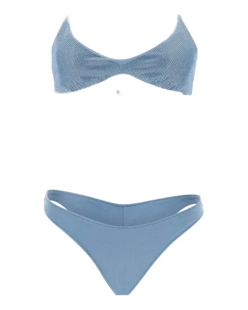 MC2 Saint Barth Hesni rhinestone-embellished bikini - Blau Blau