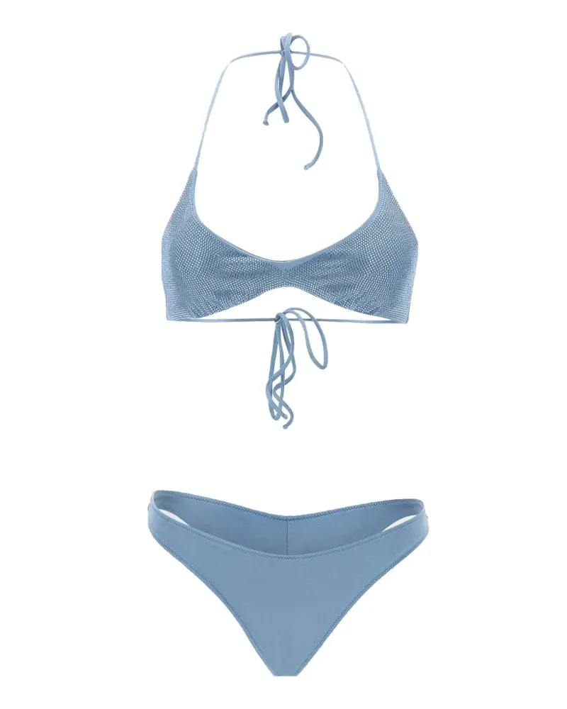 MC2 Saint Barth Hesni Bikini mit Strass - Blau Blau