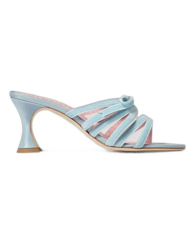 Manolo Blahnik Clementel bow-detail sandals - Blau Blau