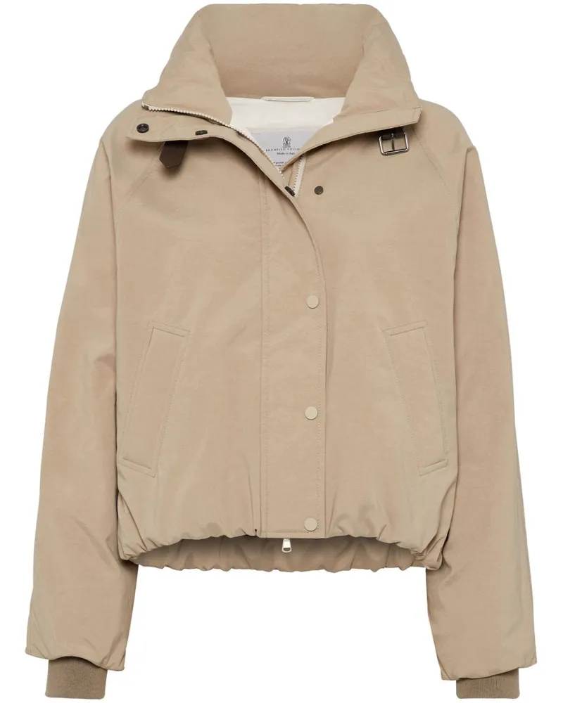 Brunello Cucinelli Langärmelige Daunenjacke - Nude Nude