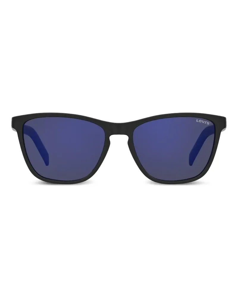 Levi's Sonnenbrille mit eckigem Gestell - Schwarz Schwarz