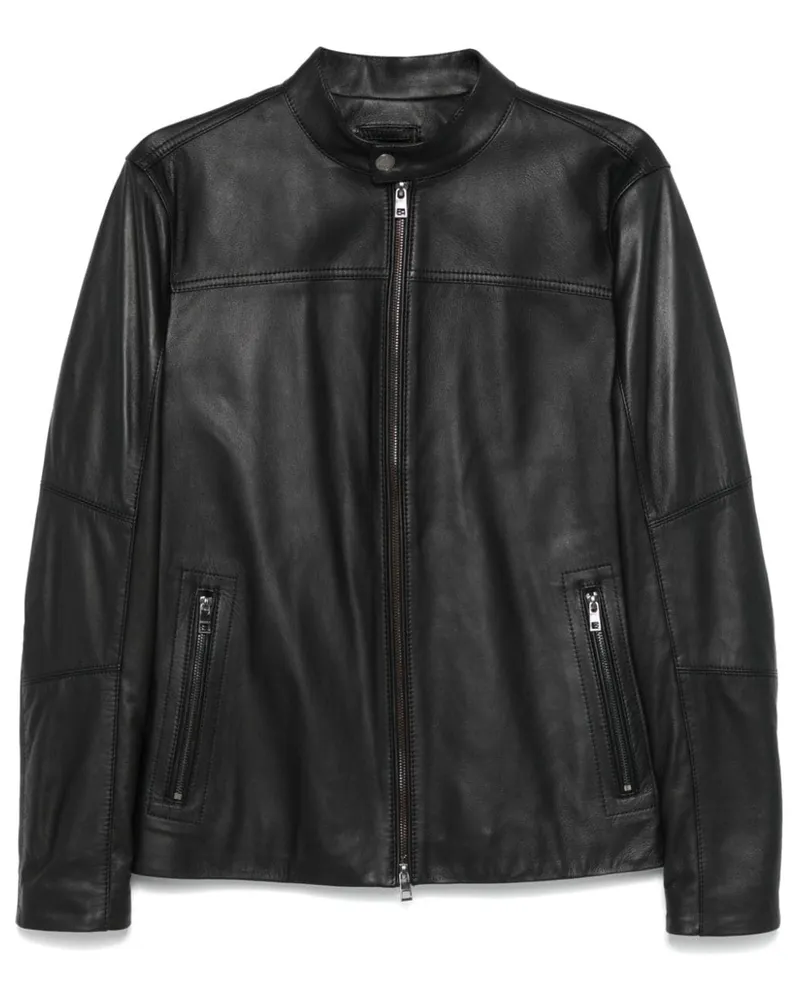 Michael Kors Bikerjacke mit Stehkragen - Schwarz Schwarz